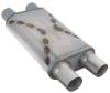 Venom 250-Series Muffler, 2.500 in. Diameter, Dual Inlet/Dual Outlet