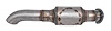 BWHKWM-30 Widowmaker Header-Mount Muffler, 3 in. Diameter, Center Inlet/Center Outlet