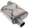 Race Venom Muffler, 3 in. Diameter, Offset Inlet/Offset Outlet