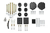 7007 Striker 2 in. Lift Kit Subcomponents, Front, 2010-2018 Mercedes-Benz Sprinter 2500