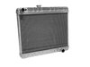 2-Row Aluminum Direct Fit Radiator with Transmission Cooler for 1966-1967 Pontiac GTO [Natural]