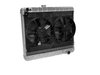 2-Row Aluminum Direct Fit Radiator with Transmission Cooler for 1966-1967 Pontiac GTO [Natural]