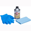Fuel Tank Cleaning Kit, Low-Suds Solution with Cloth and Gloves