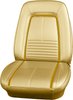 AA67GCD0010644G 67 CAMARO FRT BUCKETS DELUXE PEARL YELLOW W/ GOLD ACCENT - image 1