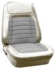 AA68GCDC010833G 68 CAMARO CUSTOM CLOTH BUCKETS BLK/WHT HOUNDSTOOTH/WHITE - image 1