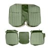 AA72GCDC040442G 72 CAMARO DELUXE CLOTH REAR SEAT UPHOL - GRN/BLK S&P/GREEN - image 1