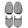 AA73GCDC010123G 73 CAMARO TYPE LT CLOTH BKT UPHOL- BLK/WHT ZIGZAG/BLACK - image 1