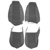 AA74GCDC010149G 74 CAMARO TYPE LT CLOTH BKT UPHOL - BLACK RIBBED/BLACK - image 1