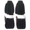 AA76GCDC010137G 76 CAMARO TYPE LT CLOTH BKT UPHOLSTERY - BLACK EMPRESS/BLK - image 1