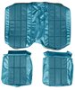 AA76GCDC040302G 76 CAMARO TYPE LT CLOTH REAR UPHOLSTERY - BLUE EMPRESS/BLUE - image 1