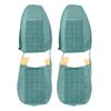 AA79GCSC010355G 79 CAMARO STD CLOTH BKT SEAT UPHOL - BLUE PLAID/LIGHT BLUE - image 1