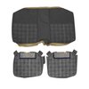 AA79GCSC040147G 79 CAMARO STD CLOTH REAR SEAT UPHOL - BLACK PLAID/BLACK - image 1