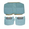 AA79GCSC040355G 79 CAMARO STD CLOTH REAR SEAT UPHOL - BLUE PLAID/LIGHT BLUE - image 1