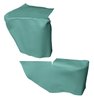 AW67GCF0056424G 67/68 GM F-BODY CONV. WELL/ ARMREST COVERS - MET TURQUOISE - image 1