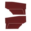 DO69GCS0045511G 69 CAMARO FOLD-DOWN HTP REAR PANELS STANDARD - RED - image 1