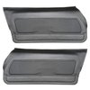DO74GCD0010100G 74 CAMARO FRONT DOOR PANELS DELUXE - BLACK - image 1