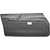 DO74GCD0010118G 74 CAMARO FRONT DOOR PANELS DELUXE- NOS BLACK KNIT/BLACK - image 1