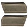 DO74GCD0010664G 74 CAMARO FRONT DOOR PANELS DELUXE- NOS TAUPE KNIT/TAUPE - image 1