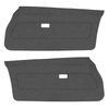 DO76GCD0010100G 76 CAMARO FRONT DOOR PANELS DELUXE - BLACK - image 1