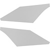 SB68GC02R 68-69 CAMARO SAIL PANEL BOARD WHITE RIBBED - image 1