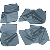 AW64GA00056325G 64 GM A-BODY CONVERTIBLE ARM REST/WELL COVERS - LT MT BLUE - image 1