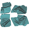 AW64GA00056419G 64 GM A-BODY CNV ARMREST/ WELL COVERS - NOS LIGHT AQUA - image 1