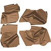 AW64GA00056656G 64 GM A-BODY CONVERTIBLE ARMREST/WELL COVERS - BROWN - image 1