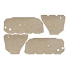 Door Panel Die-Cut Water Shields 1964-67 GM A-Body Hardtop Models - image 1