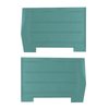DO65GH00056420G 65 CHEVELLE/MALIBU CONVERTIBLE REAR PANELS - LIGHT MET AQUA - image 1