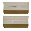 DO66GE00012674G 66 EL CAMINO FRONT DOOR PANELS PARCHMENT W/ NOS DARK FAWN - image 1