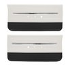 DO66GH00012221G 66 CHEVELLE/MALIBU FRONT DOOR PANELS - WHITE W/ BLACK - image 1