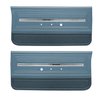 DO66GH00012340G 66 CHEVELLE/MALIBU FRONT DOOR PANELS - LIGHT BLUE W/ MD BLUE - image 1