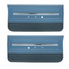 DO66GH00012341G 66 CHEVELLE/MALIBU FRONT DOOR PANELS- BRIGHT BLUE W/ MD BLUE - image 1
