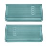 DO67GH00012424G 67 CHEVELLE/MALIBU FRONT DOOR PANELS - METALLIC TURQUOISE - image 1