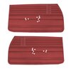 DO68GH00012501G 68 CHEVELLE/MALIBU FRONT DOOR PANELS - RED - image 1