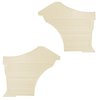 DO68GH00046204G 68 CHEVELLE/MALIBU HARDTOP REAR PANELS - MET. PARCHMENT - image 1