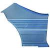 DO69GH00046369G-PA 69 CHEVELLE/MALIBU HDTP-REAR PANEL ASSEMBLY - MET BLUE - image 1