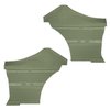DO69GH00046432G 69 CHEVELLE/MALIBU HARDTOP REAR PANELS - LIGHT MET. GREEN - image 1