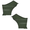 DO69GH00046469G-PA 69 CHEVELLE/MALIBU HDTP-REAR PANEL ASSEMBLY - DK MET GREEN - image 1