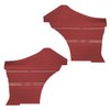 DO69GH00046511G 69 CHEVELLE/MALIBU HARDTOP REAR PANELS - RED - image 1