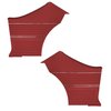 DO69GH00046511G-PA 69 CHEVELLE/MALIBU HDTP-REAR PANEL ASSEMBLY - RED - image 1