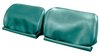 HC66GA00N14424G 67 GM A-BODY NON-ORIGINAL BKT HEADREST COVERS - LT MT AQUA - image 1