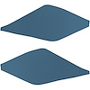 SB67GH11L 67 CHEVELLE/MALIBU SAIL PANELS - LINE DOT MEDIUM BLUE - image 1