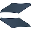 SB68GH07R 68/69 CHEVELLE/MALIBU SAIL PANELS - RIBBED DARK BLUE - image 1