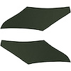 SB68GH13R 68/69 CHEVELLE/MALIBU SAIL PANELS - RIBBED DARK GREEN - image 1