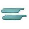 SV66GHE50T-PA 66 CHEVELLE HARDTOP SUNVISORS 2-PIN - TIER TURQUOISE - image 1