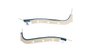 WI68GA00047331G 68 GM A-BODY POST MODEL REAR PANEL WINDLACE- TEAL - image 1
