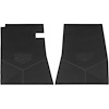 FMEC0001002001 64 EL CAMINO FLOOR MAT BLOCK LETTERS W/ BOWTIE & FLAG - BLACK - image 1