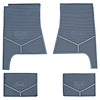 FMCL0002004011 70 - 72 CHEVELLE FLOOR MAT SCRIPT LETTERS -MED BLUE - image 1