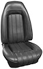 AA77GFD0010100G 77 FIREBIRD/TRANS AM FRONT BUCKETS DELUXE - BLACK